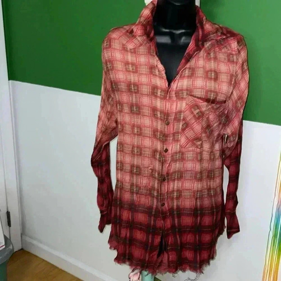 FP Movement by Free People Tops - Free People Rustic Plaid Tunic- XSmall/Small